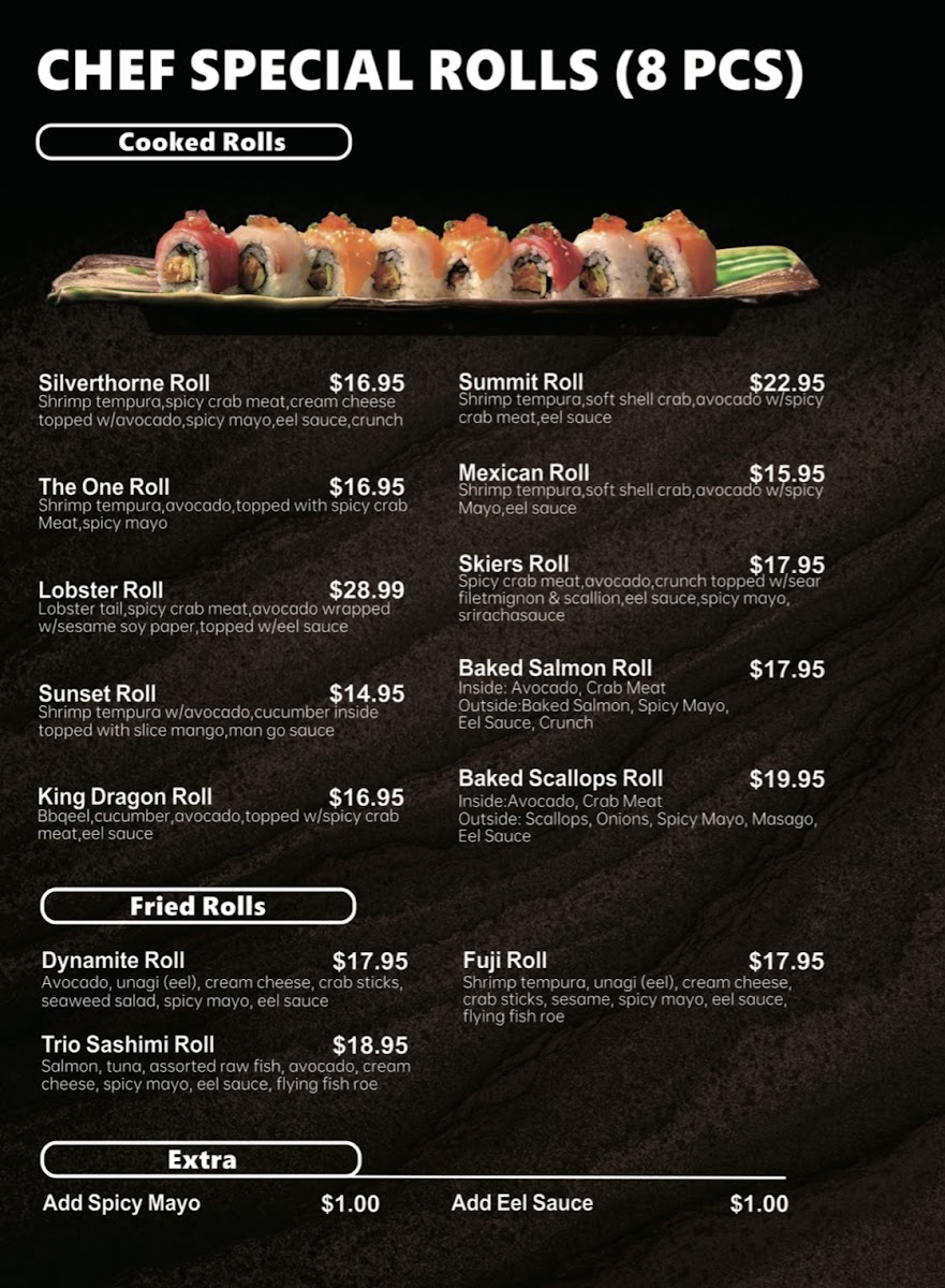 Menu The One Sushi And Ramen-10